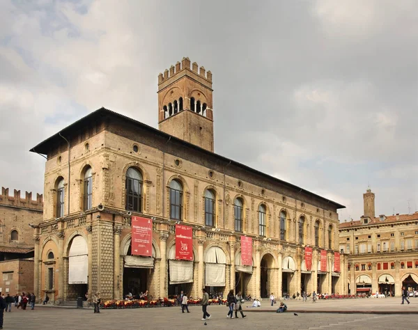 Palazzo Dei Podesta Piazza Maggiore Boloni Itálie — Stock fotografie