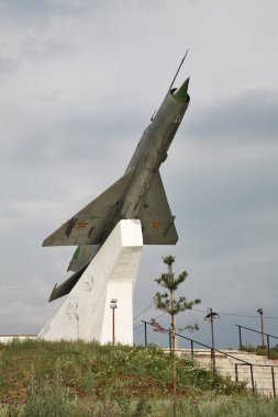 Karkaralinsk 'teki savaş anıtı. Karaganda Oblastı. Kazakistan