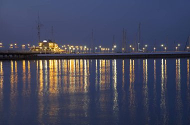 Sopot 'taki iskelede. Polonya