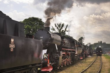 Chabowka 'da demiryolu kevaşesi. Polonya