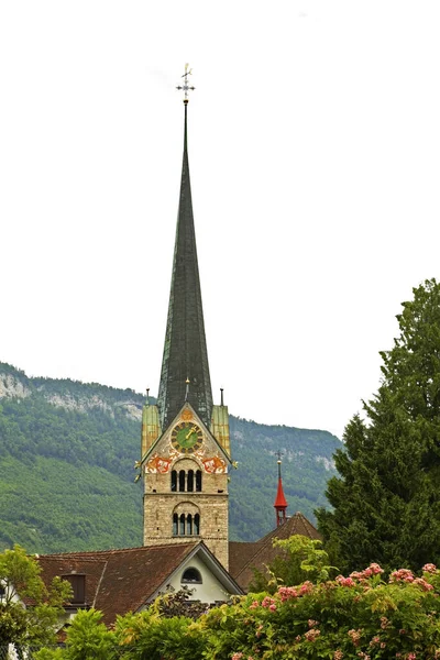 Iglesia Pedro Pablo Stans Nidwalden Suiza — Foto de Stock