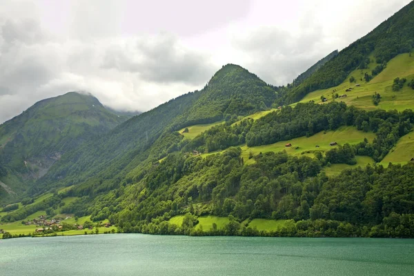 Lago Sarnen Sarner See Cantón Obwalden Suiza — Foto de Stock