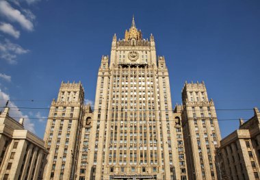 Moskova 'daki Rusya Dışişleri Bakanlığı ana binası. Rusya