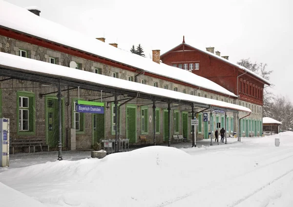 Estación Tren Bayerisch Eisenstein Baviera Alemania — Foto de Stock