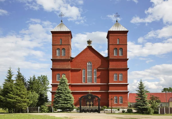 Iglesia Asunción Virgen María Prazaroki Región Vitebsk Belarús — Foto de Stock