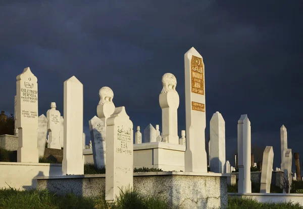 Cimitero Musulmano Sarajevo Bosnia Erzegovina — Foto Stock