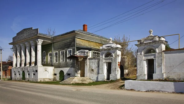 在Kasimov的堤岸街上 商人Barkov的豪宅 梁山州 俄罗斯 — 图库照片