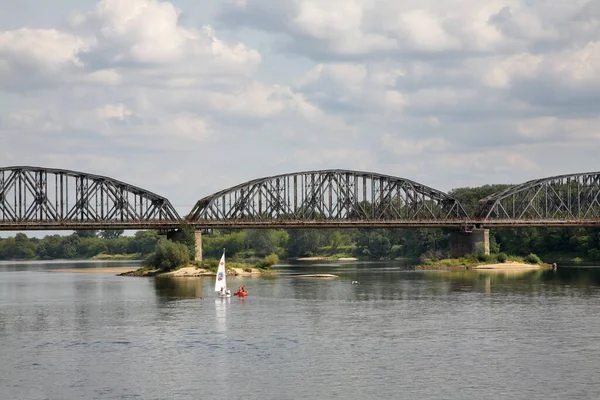 Puente Ferroviario Torun Polonia — Foto de Stock