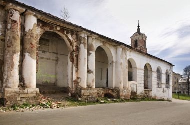 Sovyet (Katedral) meydanı Kasimov 'da. Ryazan oblast. Rusya