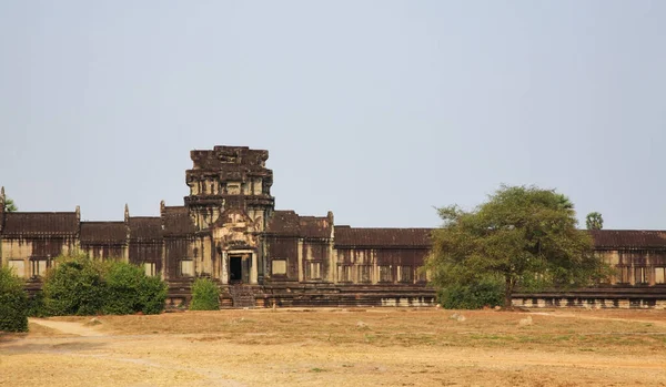 Hoofdpoort Van Angkor Wat Hoofdtempel Provincie Siem Reap Cambodja — Stockfoto