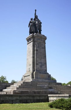 Sofya 'daki Sovyet askerlerinin anıtı. Bulgaristan