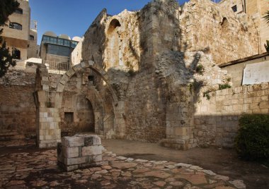 Kudüs 'teki Cardo Caddesi. İsrail