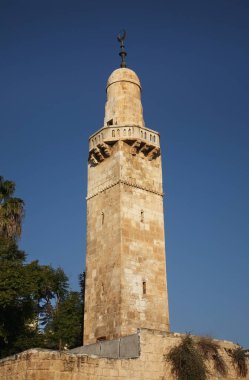 Kudüs 'teki Hurva Meydanı' ndaki Sidna Omar Camii. İsrail