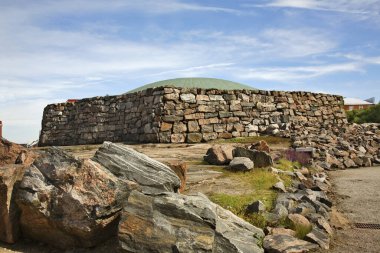 Helsinki 'deki Temppeliaukio kilisesi. Finlandiya