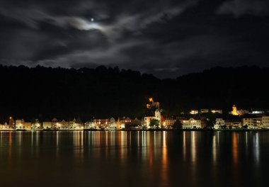 Ren Nehri 'nin Sankt Goar am Rhein' deki seti. Almanya