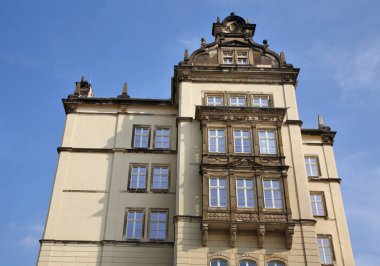 Pirna 'daki Sonnenstein kalesi. Saksonya Eyaleti. Almanya