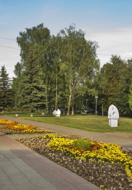 Solnechnogorsk 'ta park (Sunny Mountain Town). Rusya