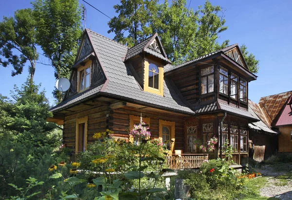 Casa Tradicional Zakopane Polónia — Fotografia de Stock