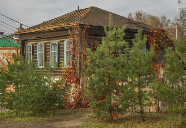 Casa Tradicional Madera Mozhaysk Rusia —  Fotos de Stock