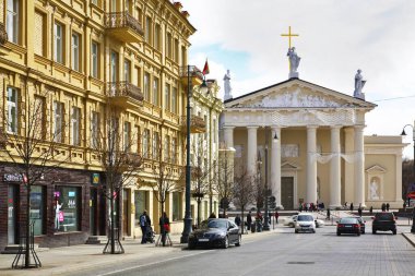Vilnius 'taki Gediminas Bulvarı. Litvanya