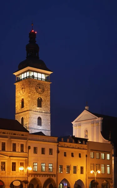 Praça Ottokar Ceske Budejovice República Checa — Fotografia de Stock