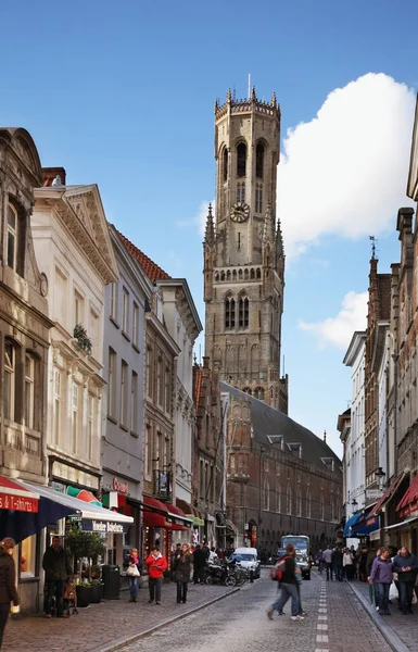 Bruges Çan Kulesi Belçika — Stok fotoğraf