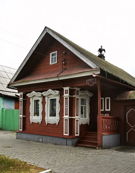Casa Storica Gorodets Oblast Nizhny Novgorod Russia — Foto Stock