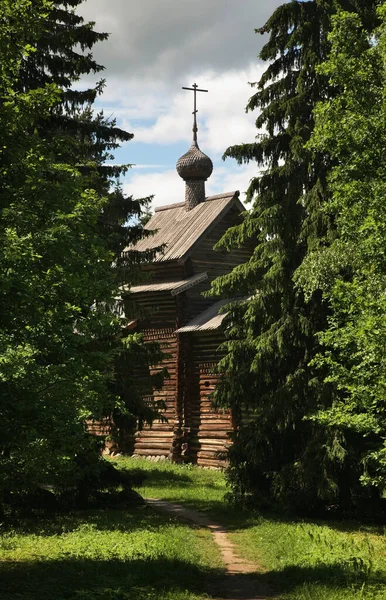 Iglesia San Nicolás Vitoslavlitsy Pueblo Cerca Novgorod Grande Rusia — Foto de Stock