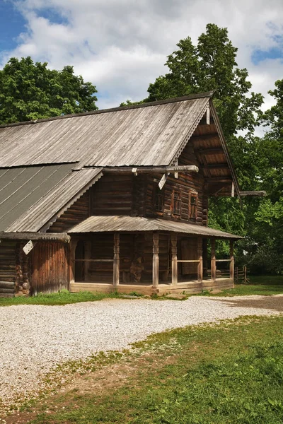 Veduta Del Villaggio Vitoslavlitsy Vicino Novgorod Great Russia — Foto Stock