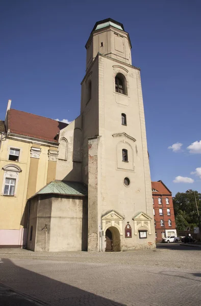 Iglesia Los Santos Pedro Pablo Gymnasialkirchein Zagan Polonia —  Fotos de Stock