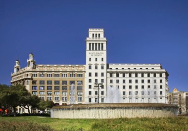 Barcelona 'daki Katalonya Meydanı. İspanya