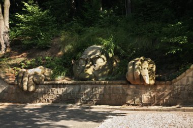 Kudowa-Zdroj 'da heykel. Polonya