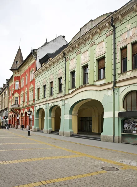 Calle Peatonal Korzo Subotica Serbia —  Fotos de Stock
