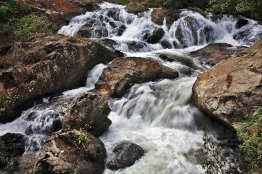 Dalat 'ta Datanla şelalesi. Vietnam