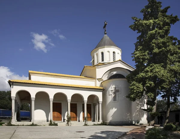 Igreja Intercessão Oreanda Crimeia Ucrânia — Fotografia de Stock