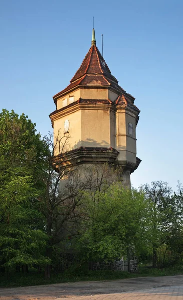 Water Tower Railway Station Biala Podlaska Poland — Stock Photo, Image