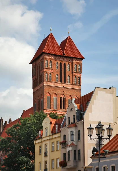 Kościół Jakuba Apostoła Jakuba Nowym Rynku Toruniu Polska — Zdjęcie stockowe