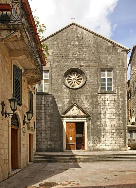 Chiesa Francescana Santa Clara Kotor Montenegro — Foto Stock