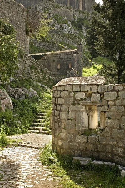 Руины Крепости Которе Черногория — стоковое фото