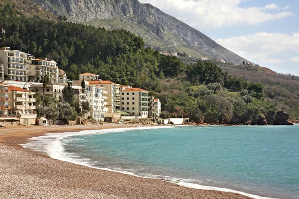 Vista Sveti Stefan Montenegro — Fotografia de Stock