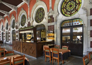 İstanbul 'daki tren istasyonu. Türkiye