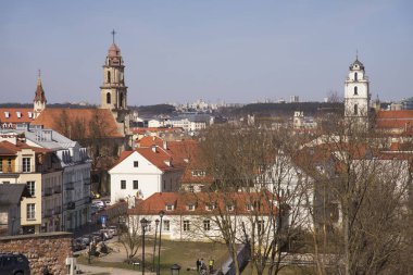 Vilnius 'un manzarası. Litvanya