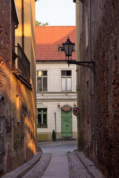 Calle Ciasna Torun Polonia — Foto de Stock