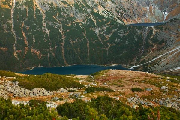 Jezioro Morskie Oko Koło Zakopanego Polska — Zdjęcie stockowe