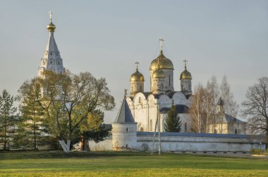 Theotokos 'un Doğuşu ve Mozhaysk' taki St. Therapont Luzhetsky Manastırı. Rusya