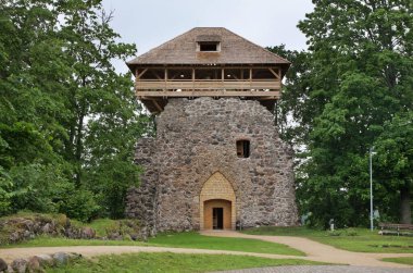 Sigulda Ortaçağ Şatosu. Letonya