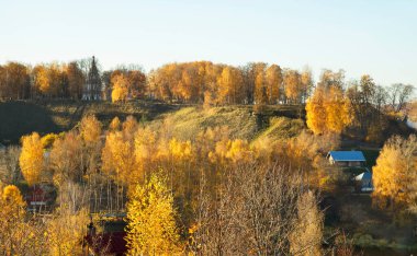 Plyos 'taki katedral dağı. İvanovo oblast. Rusya