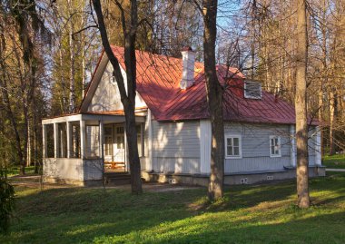 Abramtsevo kolonisindeki Polenov 'lu Dacha. Rusya