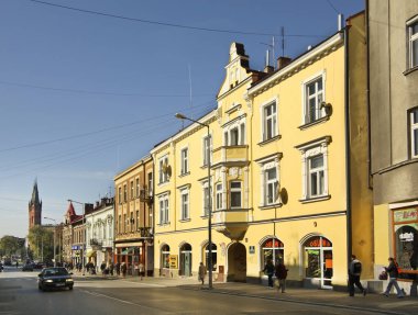 Tarnow 'daki Krakowska Caddesi. Polonya