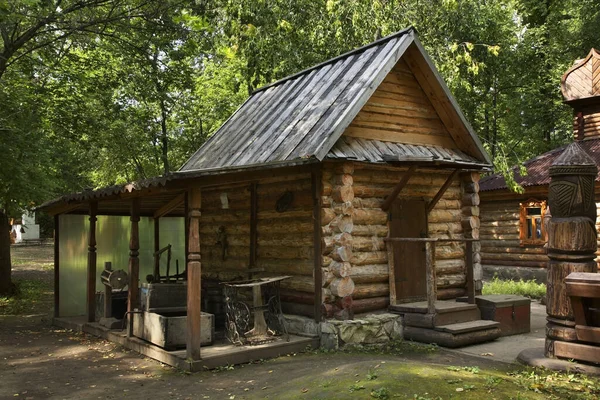 Drewniany Budynek Jaskini Lodowej Kungur Perm Krai Rosja — Zdjęcie stockowe